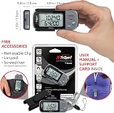 Realalt 3DTriSport 3D Pedometer with Clip & Strap Grey/Black view 4
