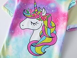 Dolphin&Fish Kids Short Pjs Girls Summer Pajamas