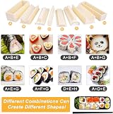 AYAOQIANG 15-Piece Sushi Making Kit with 9 Mold Shapes & Tools view 4