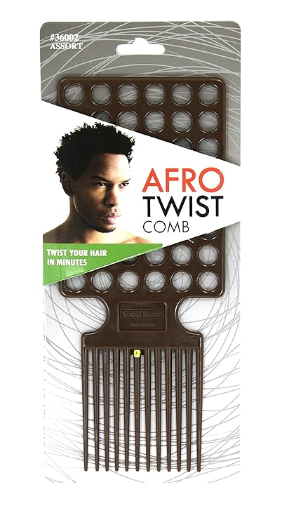 Amazon Com Afro Twist Comb Brown Twist Your Hair In Minutes Beauty