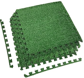 Sorbus Grass Mat Interlocking Floor Tiles Soft Artificial Grass