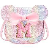 OYLOLA Birthday Gifts for 3 4 5 6 7 8 Year old Girl Initial Toddler Girls Purse Kids Purse for Girls Toddler Girl Gifts Stuff