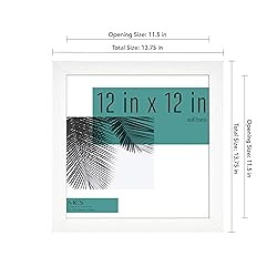 MCS Studio Gallery 12x12 Picture Frame White