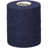PowerFlex Self Adherent Tape, Athletic Tape, Navy, 3", Pack of 16