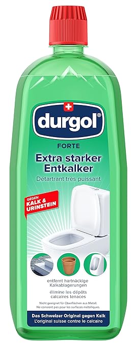 durgol FORTE – Extra starker Entkalker für den Sanitär- und Baubereich - gegen besonders hartnäckigen Kalk & Urinstein – 1x10