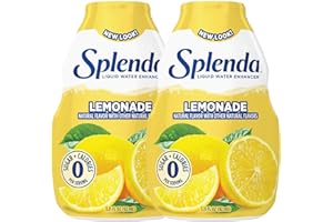 SPLENDA Liquid Water Enhancer Drops, Sugar Free, Zero Calorie, Natural Flavor, Concentrated Drink Mix, 3.11 Fl Oz Each Bottle (Lemonade, 2 Pack)