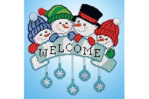 Welcome Snowman Plastic Canvas Wall Décor Kit