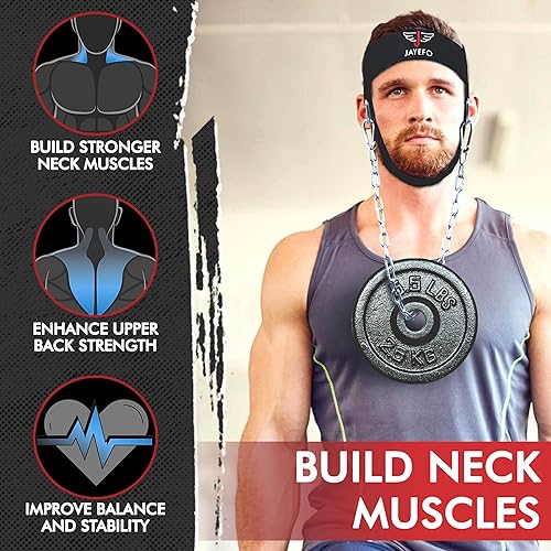 Jayefo Sports Neck Training Exerciser Harness Traps Muscle Builder