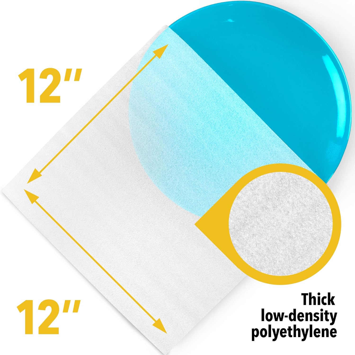 12″ x 12″ Foam Wrap Pouches Cushioning for Packing Moving Shipping and