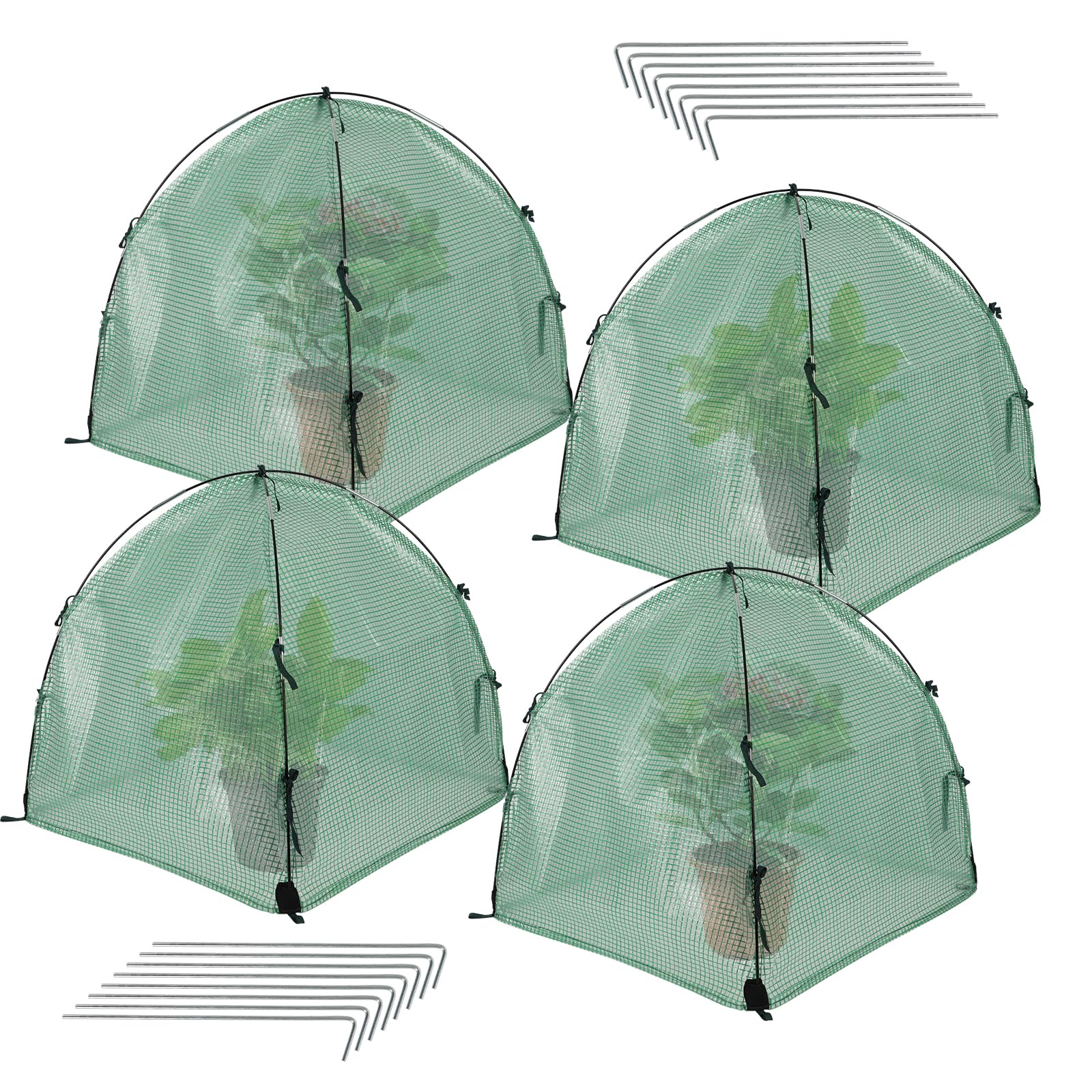 Plant Protection Greenhouse, Winter Cover for Plants, Small Tent for Vegetables, Fruit, Insulation Cover, Frost Protection From Freezing and Animals Eating (4)