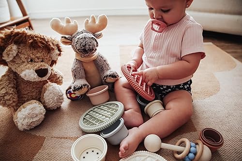 Happierly Push Pop Fidget Toy Stress Anxiety Relieving Desk
