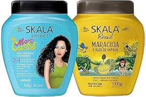 SKALA Hair Type 3ABC - Mais Cachos And Passion Fruit Combo- Hydrate Curls, Eliminate Frizz, For Curly Hair - 2 IN 1 Conditioning Treatment and Cream To Comb