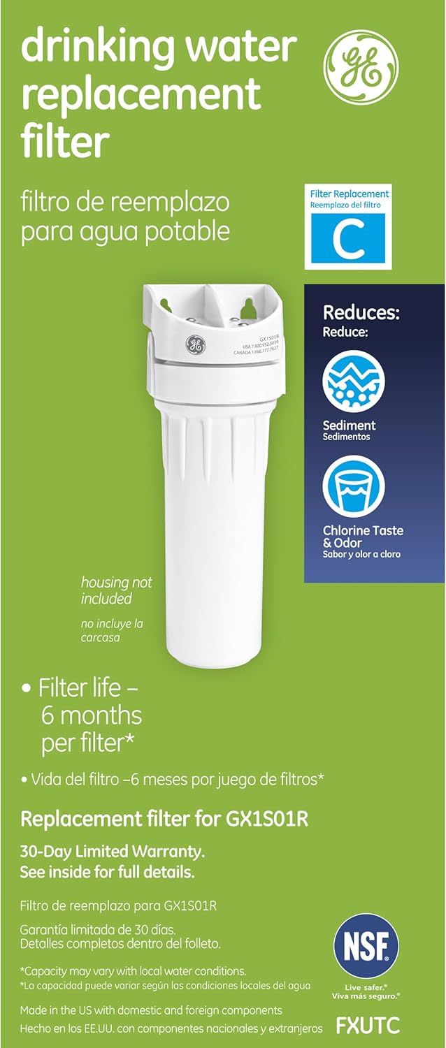GE FXUTC Drinking Water System Replacement Filter: Home Improvement