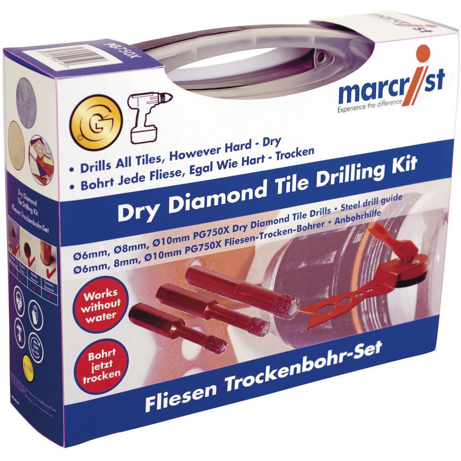 Marcrist Drilling aid for Tiled dryers., 490602001 0 wattsW, 0 voltsV