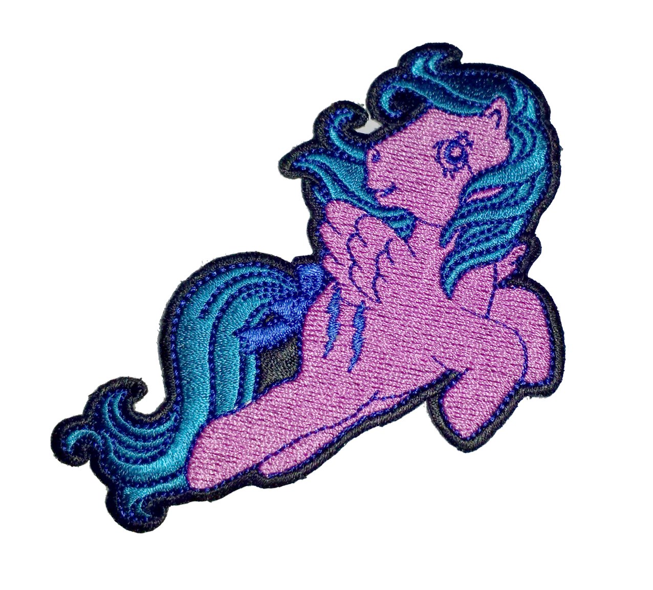 My Little Pony Rainbow Dash Hot Pink Iron-On Patch