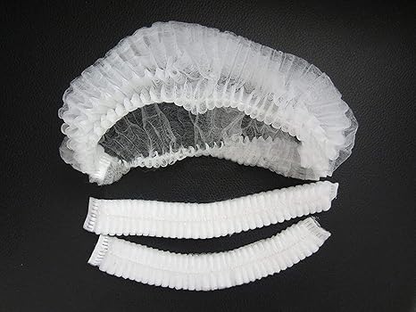 Jamboree!!! Disposable Non-Woven Elastic Latex Free Hair Restraint Bouffant Surgical Head Cap (White) -80 Pieces