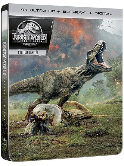Jurassic World: Fallen Kingdom 4K Ultra HD [4K Ultra HD + Blu-ray + Digital - Ãdition boÃ®tier SteelBook]