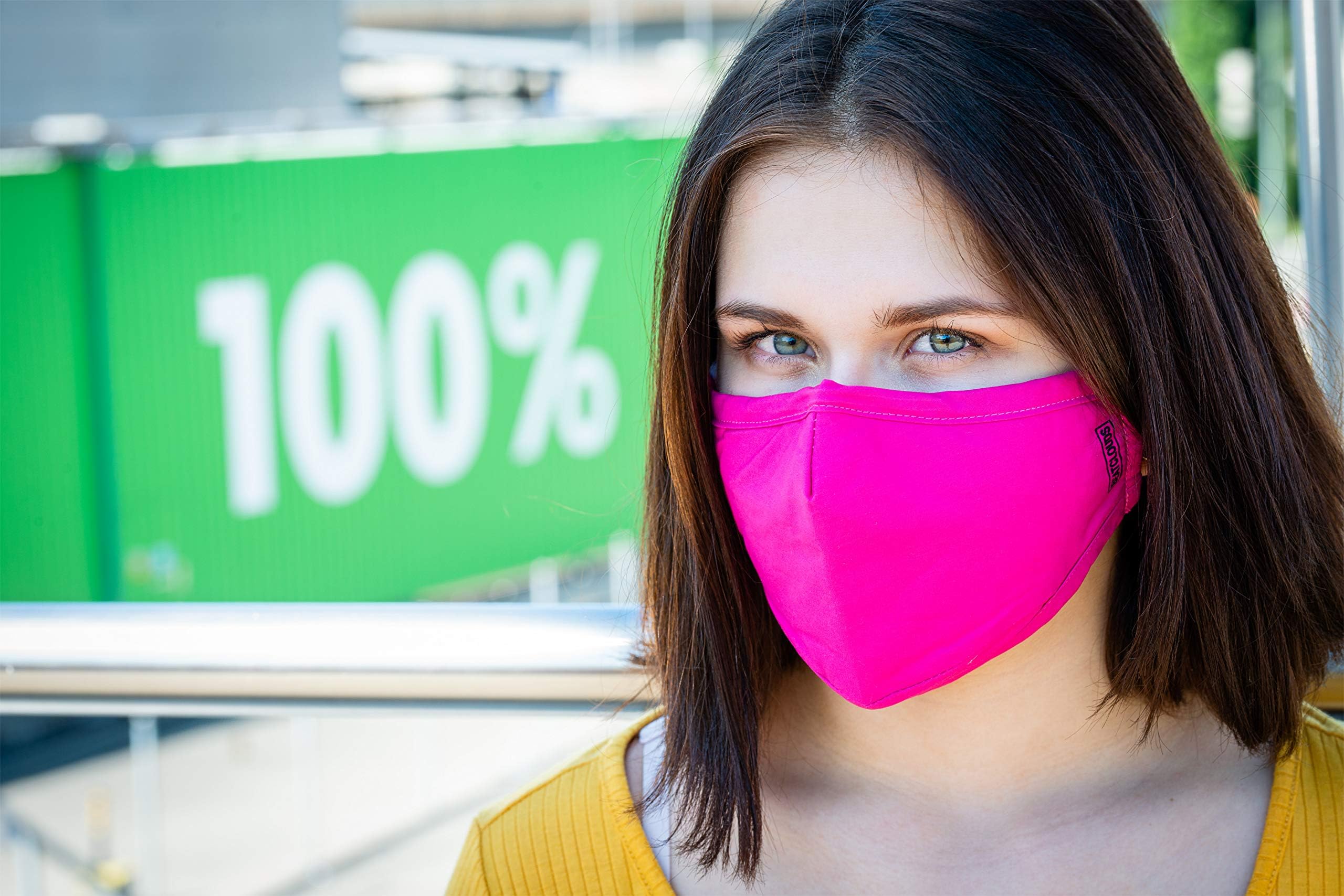Beatclouds Adult Anti Pollution Pink Carbon Activated Cotton Half-Face Adjustable Particulate Mask /Foldable N95 PM 2.5 Respirator Filter - Bike Riding& Cycling