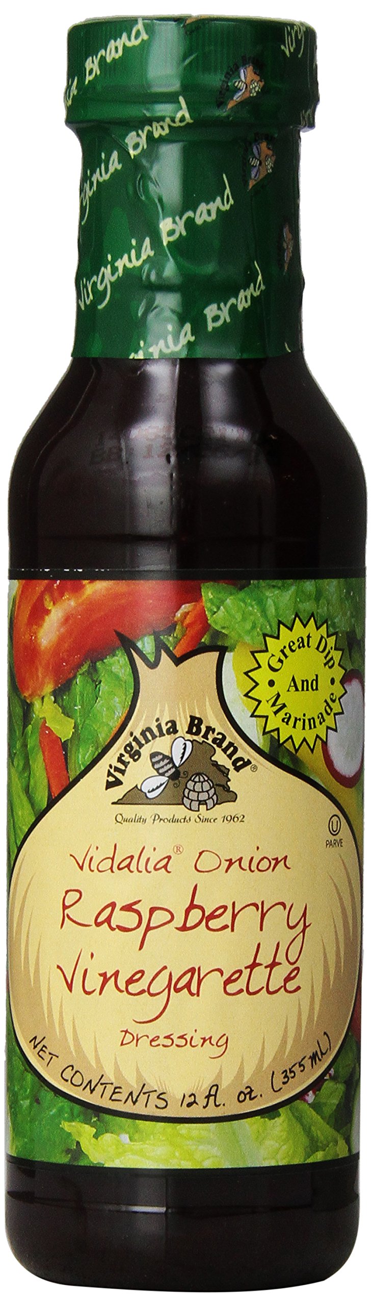 Virginia Brand Vidalia Onion Burgundy Poppy Seed Salad Dressing, 12 Ounce Bottle