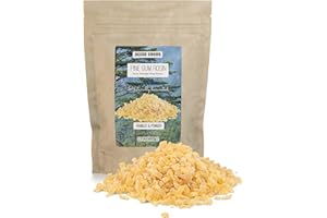 DEESE GOODS Premium Pine Rosin for Beeswax Cloth Food Wraps & DIY - Pebbles and Powder (1 LB) – Superior Grip for Musicians, Athletes & Crafters – Natural Resin – Eco Zip Bag