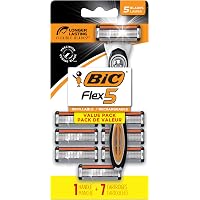 thumbnail image 2 of BIC Flex 3 Hybrid Razors - 6 Piece Set With 1 Handle & 5 Cartridges, Titanium Blades 2 of 13