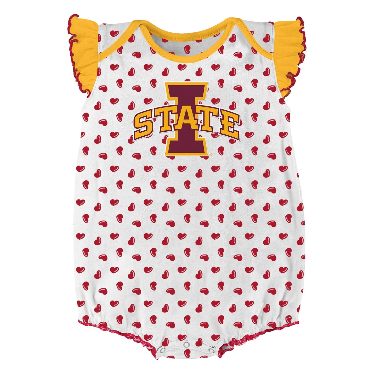 NCAA by Outerstuff NCAA boys Heart Fan 2 Piece Onesie Set