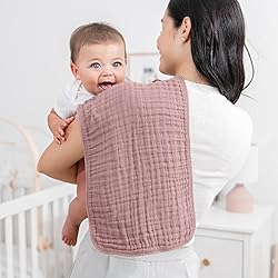 Comfy Cubs Muslin Burp Cloths 20" x 10", Pack of 10