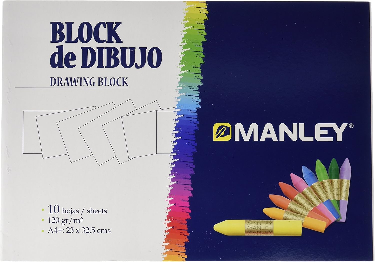 Manley 946238 - Pack de 30 ceras blandas con bloc de dibujo: Amazon.es: Oficina y papelería