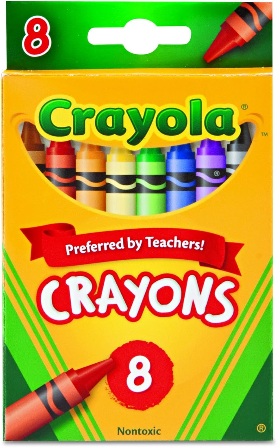 Crayola 8 Nontoxic Crayons, 12 Pack Health & Personal Care