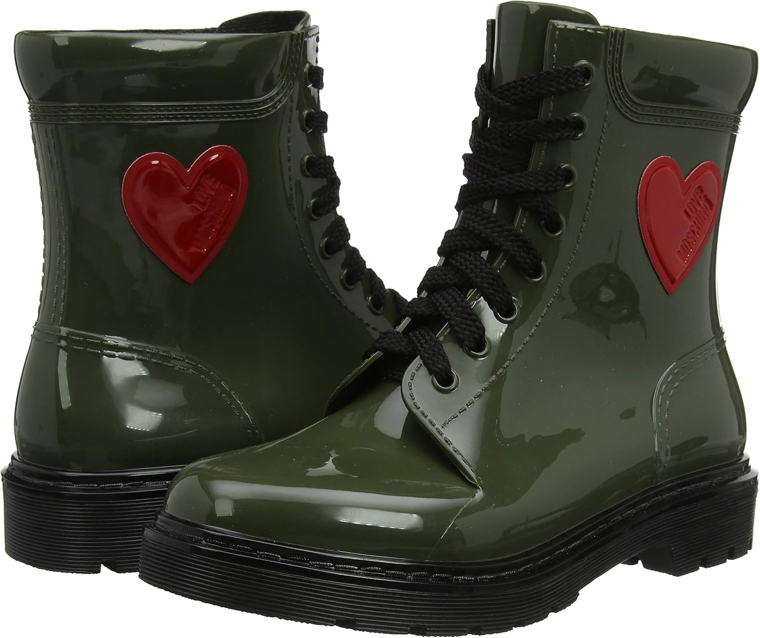 PVC Stivali da Combattimento Donna Love Moschino St.ttod.Gomma 30 Mm Scarpe  da donna urban-earth.co.uk