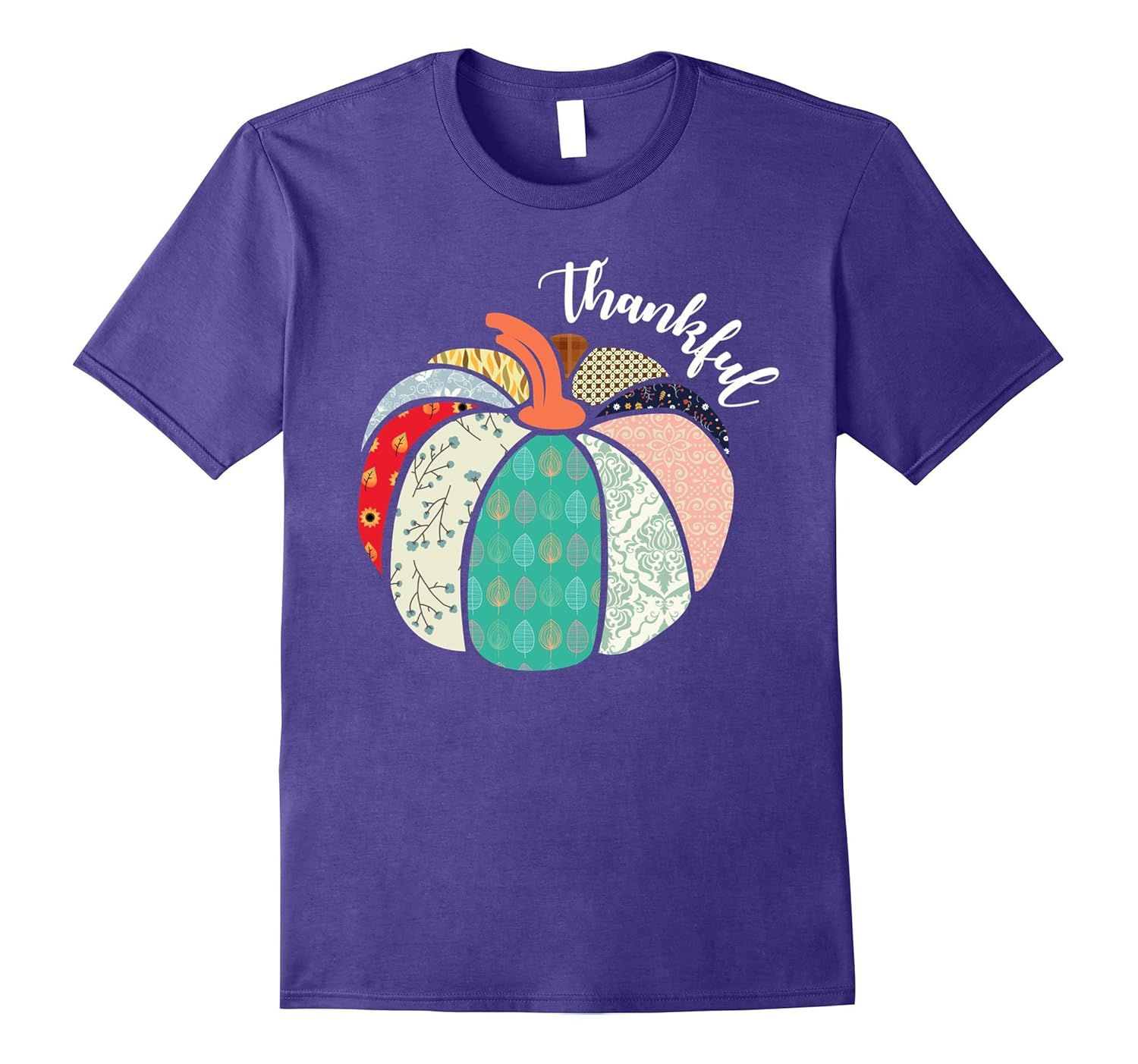 Thankful Fall Pumpkin Tshirt - Perfect For Thanksgiving-ANZ