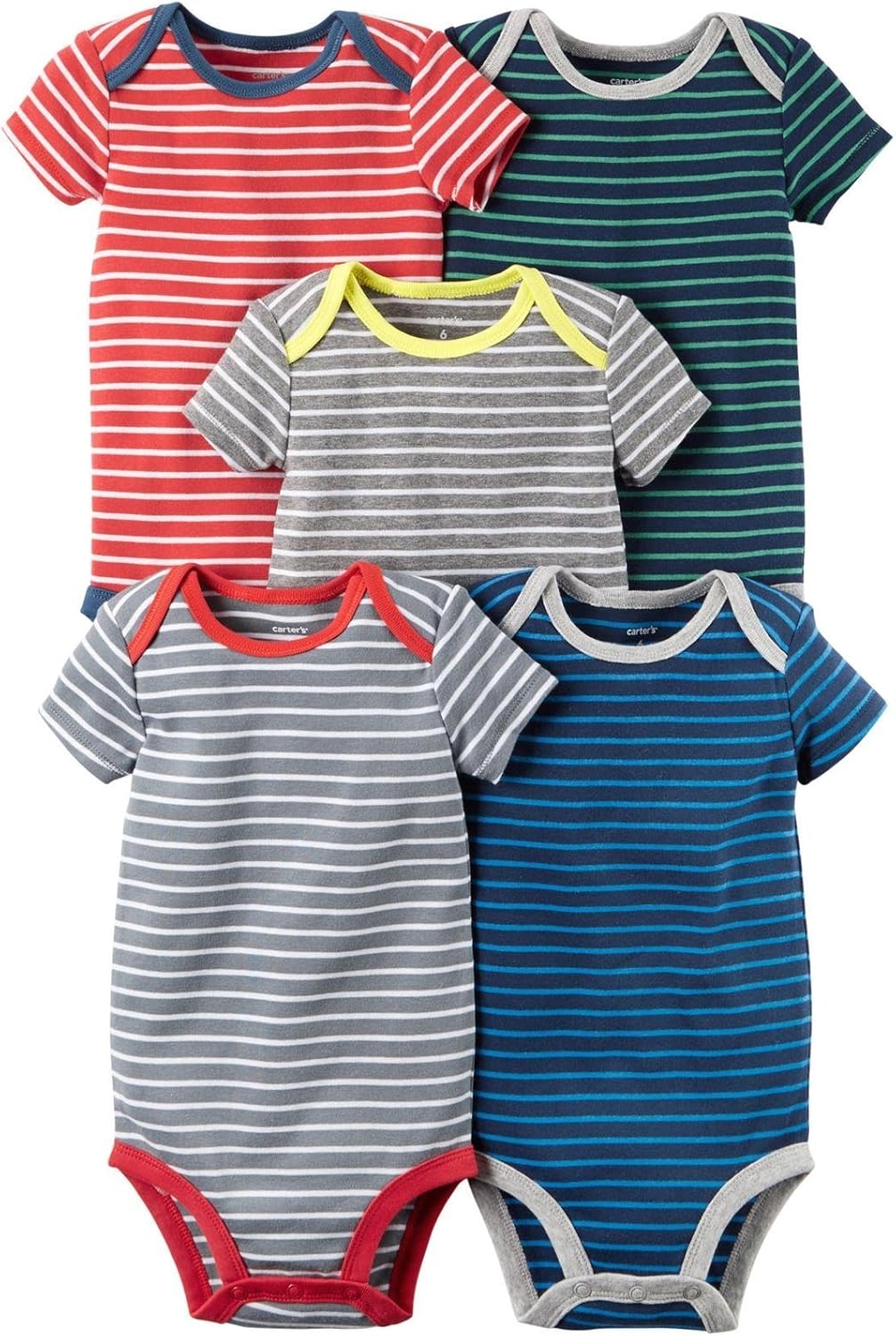 precious firsts made by carter's 6 short sleeve bodysuits