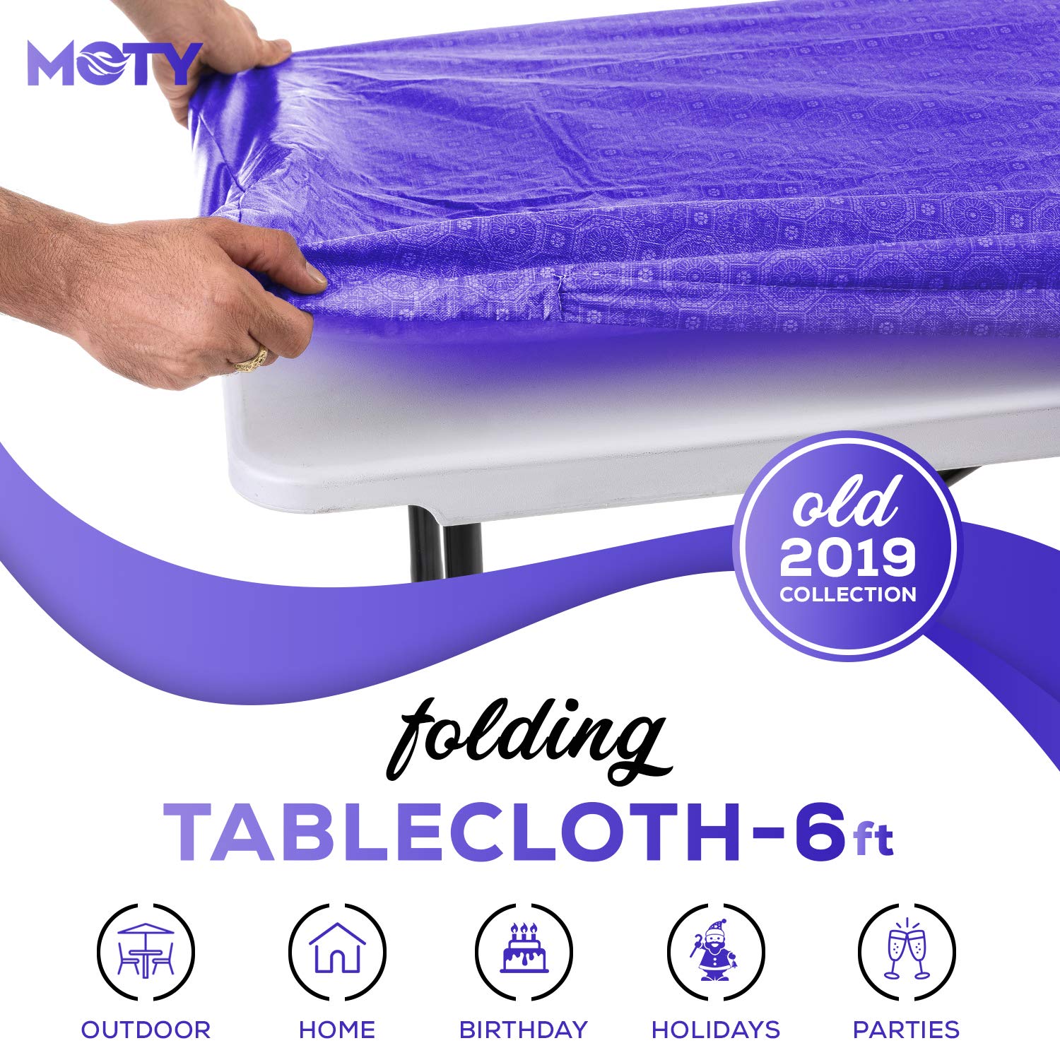 Industrial & Scientific Tablecloth For Folding Table Fitted Rectangular Table Cloth for 8 Foot