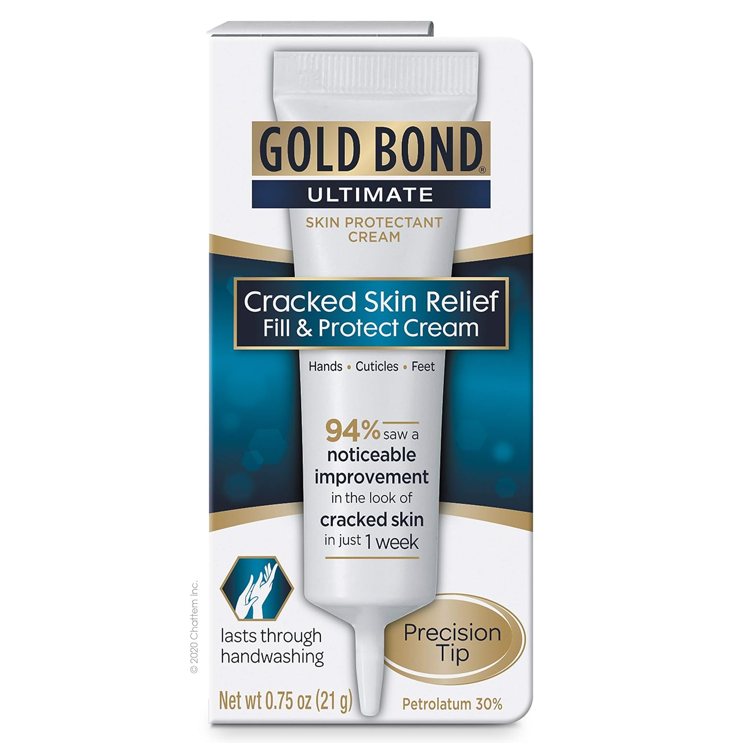 Gold Bond Ultimate Cracked Skin Relief Fill & Protect Cream, Precision Tip, 0.75 Oz : Beauty