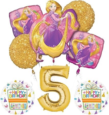 Amazon Com Anagram Tangled Rapunzel Disney Princess 5th Birthday