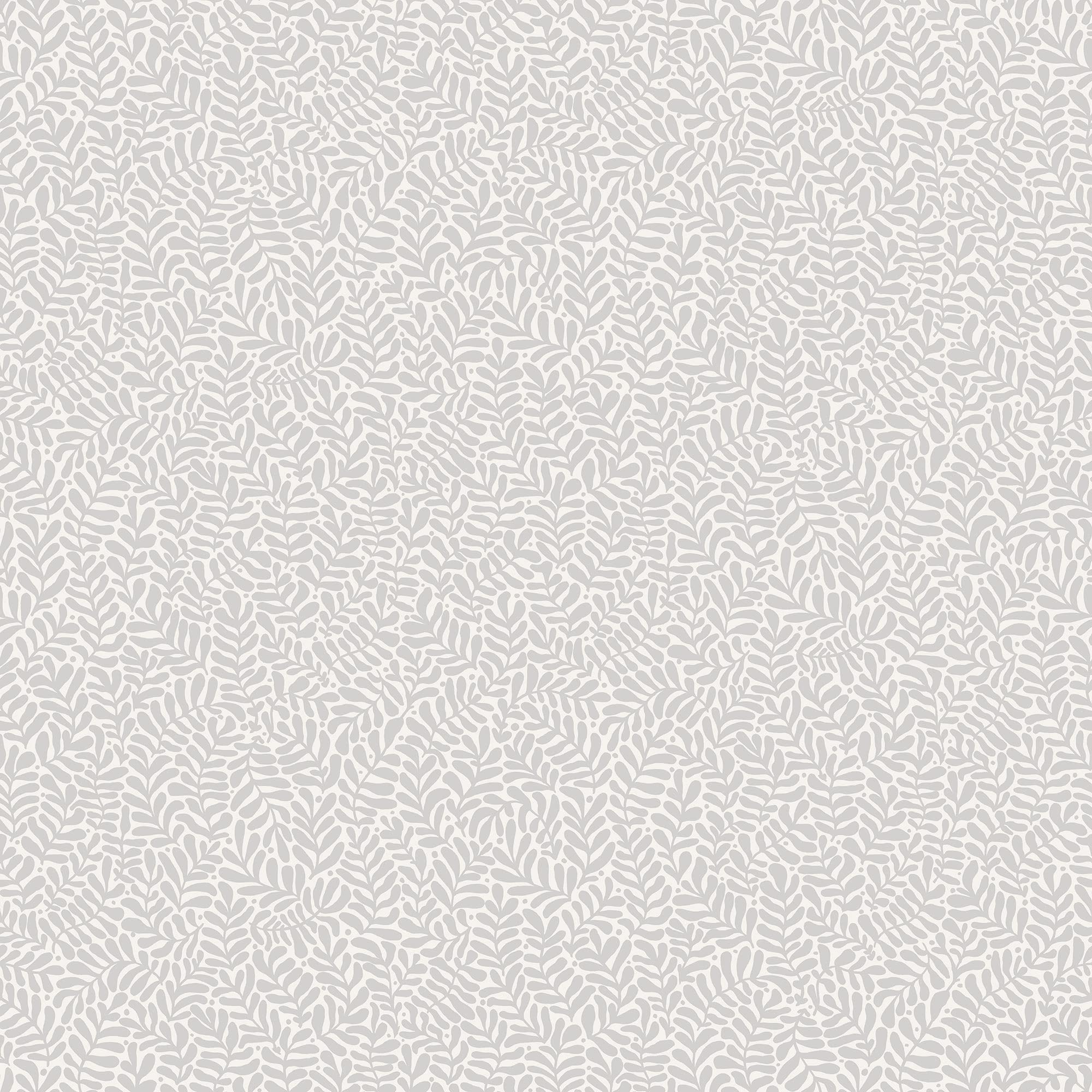 Galerie S55004 Sommarang Mono Leaf Wallpaper, Grey, 10.05m x 53cm
