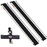 VNN Adjustable Wheelchair Ramp, 4-7 FT Portable Wheelchair Ramp for Home Step, Door Threshold Wheelchair Ramps for Home, Non-Slip Aluminum Scooter Ramp for Car, Doorways, Curbs, Stairs