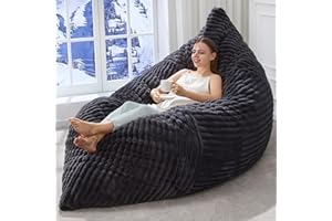 3 in 1 Bean Bag Chair Giant BeanBag Chairs Convertible Bean Bag Floor Cushion with Machine Washable Cover, Beanbag Chairs for