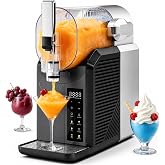 FAB&amp;DELUXE Slushie Machine for Home &amp; Party, 2L/68oz | No Ice Needed, 6 Presets, Rapid Chill, Self-Cleaning, Frozen Drink Machine for Cold Drink, Margaritas, Frapp&eacute;s, Milkshake
