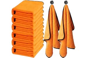 UZLU 6PCS Microfiber Towels for Cars 36x25 Inch Microfiber Cleaning Cloths Bulk Soft Car Detailng Towel Cloths 450 GSM Detailing Buffing Quick Drying Towel Polishing Waxing Auto Detailing Towel Cloth