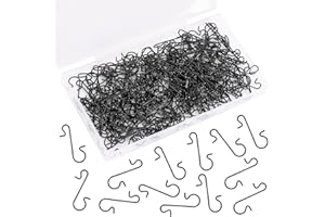 SEPGLITTER 240 PCS Christmas Ornament Hooks Black Metal Wire Hooks S-Shaped Hangers with Storage Box for Hanging Christmas Decoration