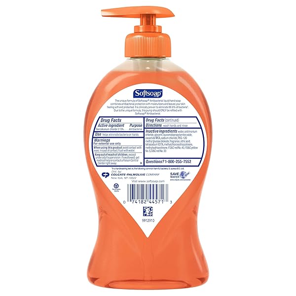 SOFTSOAP LIQUID HAND SOAP PUMP ANTIBACTERIAL CRISP CLEAN 11.25 OUNCE EACH (VALUE PACK OF 7)