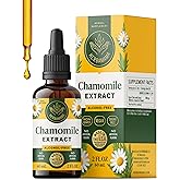 HERBAMAMA Chamomile Tincture - Vegan Relaxation & Calm Support with Chamomile Flower Extract Drops - Non-GMO, Alcohol & Sugar-Free Liquid Calming Supplement, 28-Day Supply