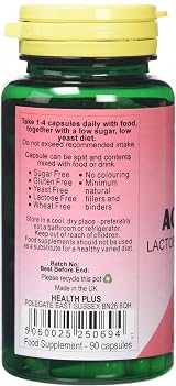 Health Plus Acidophilus Probiotic Digestive Health 90 Capsules view 2