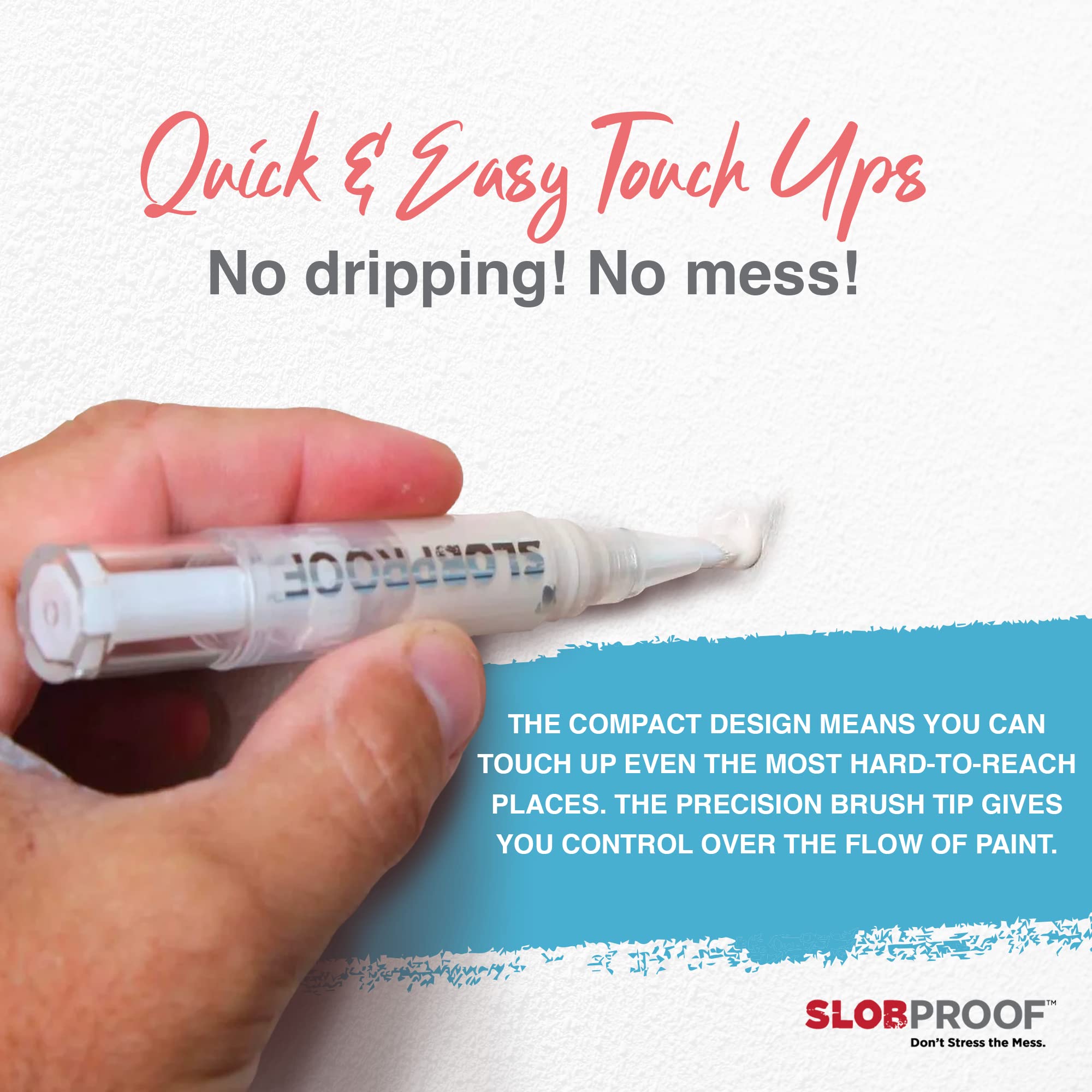 Slobproof Refillable Paint Brush Pens Bundle Pack of 5 & Pack of 2