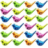 24 Pcs Bird Water Whistle Party Whistles for Kids Novelty Water Warblers Bird Whistle Toy Musical Instrument Toy for Party Favors,Birthday Gift, Party Gifts