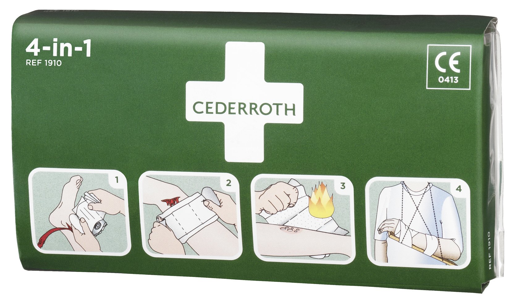Cederroth 4-in-1 Bloodstopper Sterile Dressing Bandage