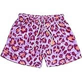 MECH-ENG Men's Leopard Graphic Print Mesh Short Athletic Basketball Workout Running Drawstring Shorts with Pockets