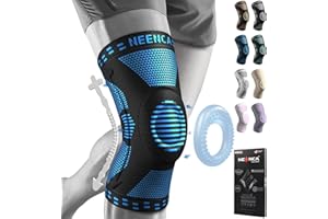 NEENCA Professional Knee Brace for Pain Relief, Medical Knee Support with Patella Pad & Side Stabilizers, Compression Knee Sl