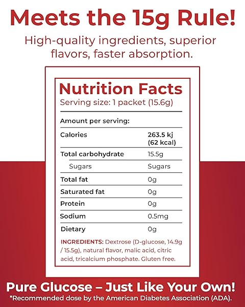 FAST ACTING GLUCOSE POWDER PACKETS, BLACK CHERRY – INSTANT DISSOLVE, NO WATER NEEDED | 15G PURE DEXTROSE | WATERPROOF SLIMPAKS | MADE IN USA | GLUTEN-FREE (PACK OF 6)